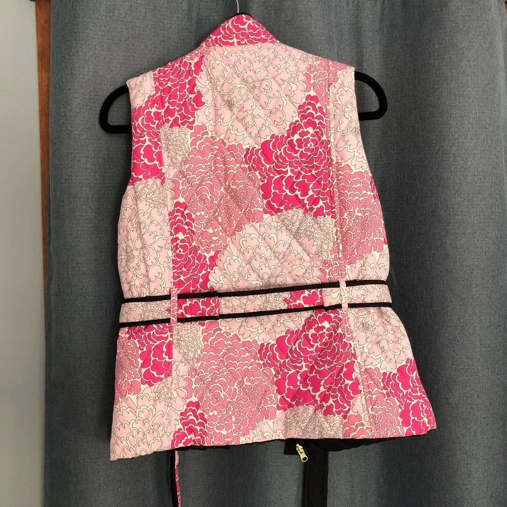 Lily Pulitzer Reverse Vest - Size ? - Black/Pink - Picture 6 of 6
